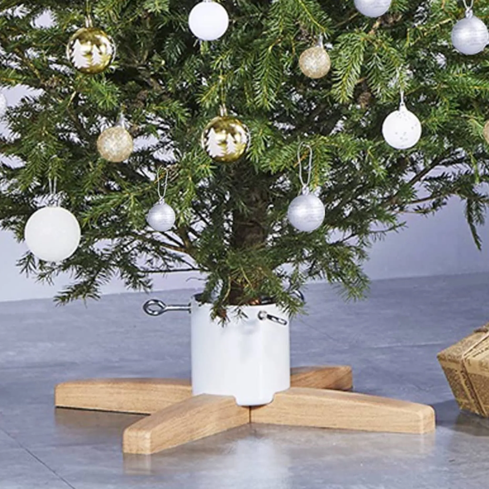 The Living Store Kerstboomstandaarden^ Kerstboomstandaard 55X55X15-5 Cm - Kerstboomvoet