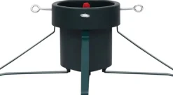 The Living Store Kerstboomstandaarden^ Kerstboomstandaard Metaal/Kunststof - 46 X 46 X 19 Cm - 2.1 M Boomhoogte - 2L Waterreservoir - 50-120 Mm Diameter