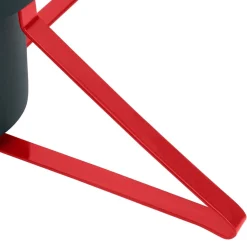 The Living Store Kerstboomstandaarden^ Kerstboomstandaard - Metalen Frame - Waterreservoir - Geschikt Voor Echte Boom - 46X46X19 Cm /Rood -