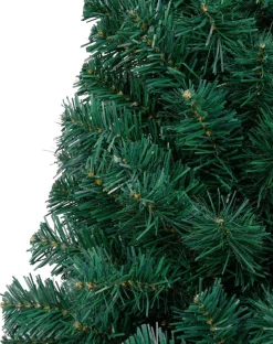 The Living Store Decoratieve Kerstbomen^ Kunstkerstboom - Halve Boom - 150 Cm - Pvc Groen