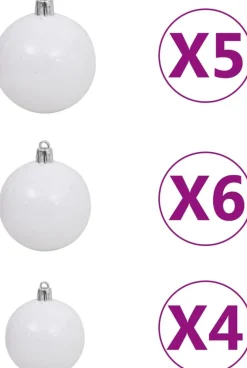 The Living Store Decoratieve Kerstbomen^ Kunstkerstboom - Blauw - 120 Cm - Pvc - Led-Verlichting