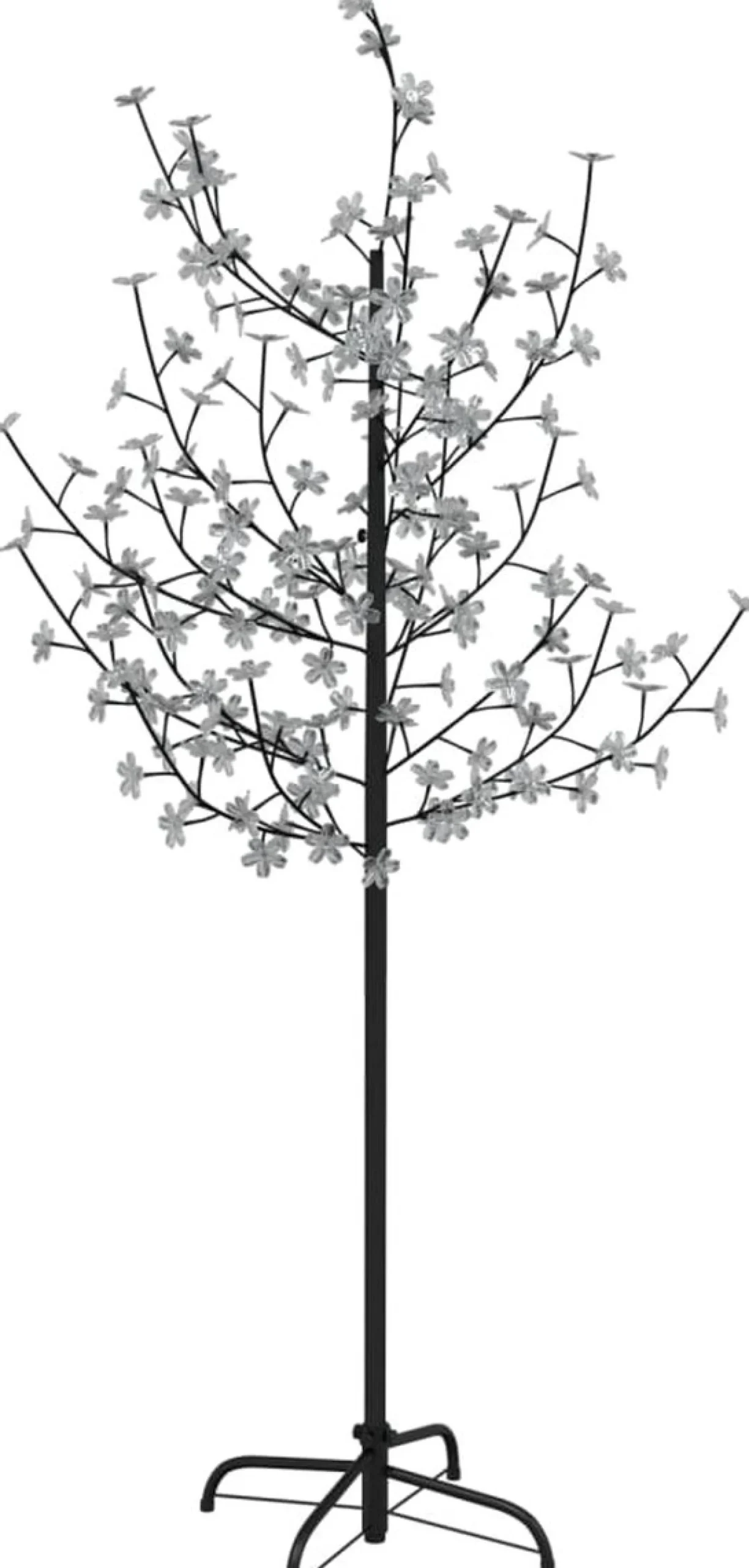 The Living Store Decoratieve Kerstbomen^ Led-Boom - Kersenbloesem Look - 43 X 43 X 120 Leds - 8 Lichteffecten - Verstelbare Takken - Stabiele Basis - Warmwit Licht - Kan Buiten Gebruikt Worden - Inclusief Usb 150 Cm