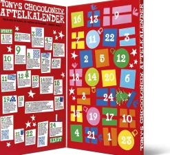 Tonyu0027s Chocolonely Adventskalenders^Tony's Chocolonely Mega Kerst Adventskalender Chocolade 2023 - Grote Aftelkalender - Kerst Cadeau - Sint Kado - 10 Verschillende Smaken Tiny Tony's In Een Kerstkalender - Fairtrade Belgische Chocolade