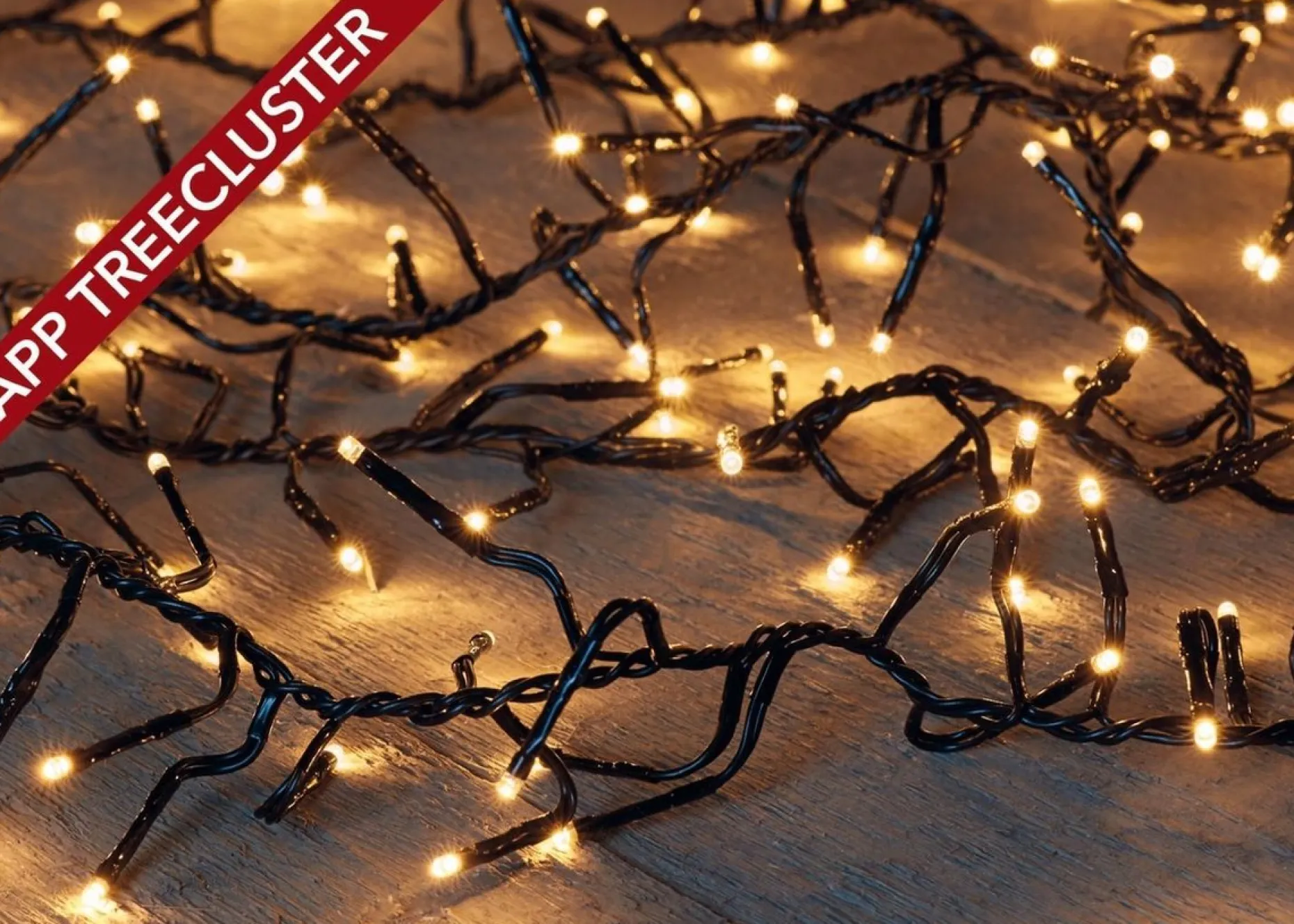 Anna's Collection Kerstlichtsnoeren^Touwverlichting Jute Op Batterijen Met 40 Lampjes Warm Wit 150 Cm Met Timer - Kerstverlichting Lichtsnoeren Kerstversiering
