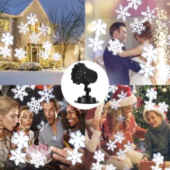 Trend24 Kerstlasers^ - Kerst Projector Met Figuren - Kerstlasers - Led Laser Projector Met Sneeuwvlokken - Kerstprojector - Sneeuw Projector - Kerstverlichting Voor Binnen En Buiten - Inclusief Afstandsbediening