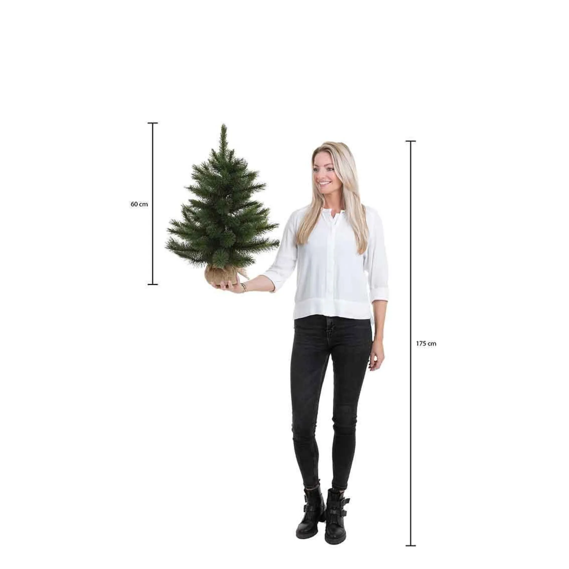 Triumph Tree Kunstkerstbomen^ Abies Nordmann Deluxe Kunstkerstboom - H60 X O53 Cm - Groen