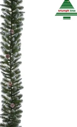 Triumph Tree - Empress Guirlande Groen Frosted Tips 210 - L270Xd33Cm - Kerstbomen Online