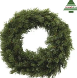 Triumph Tree - Forest Frosted Krans Groen Tips 320 - D90Cm - Kerstbomen Sale