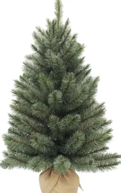 Triumph Tree Kunstkerstbomen^ - Forest Frosted Pine Christmas Tree Burlap/Potted Frosted, Newgrowth Blue - H90Xd61Cm