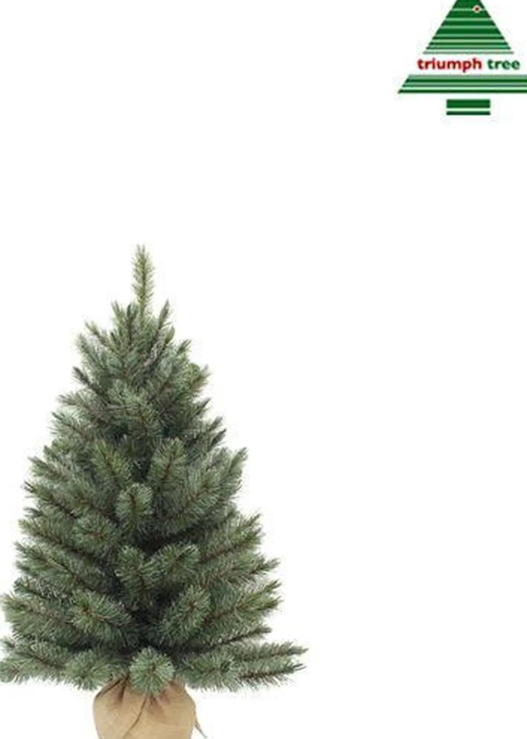 Triumph Tree Kunstkerstbomen^ - Forest Frosted Pine Christmas Tree Burlap/Potted Frosted, Newgrowth Blue - H90Xd61Cm