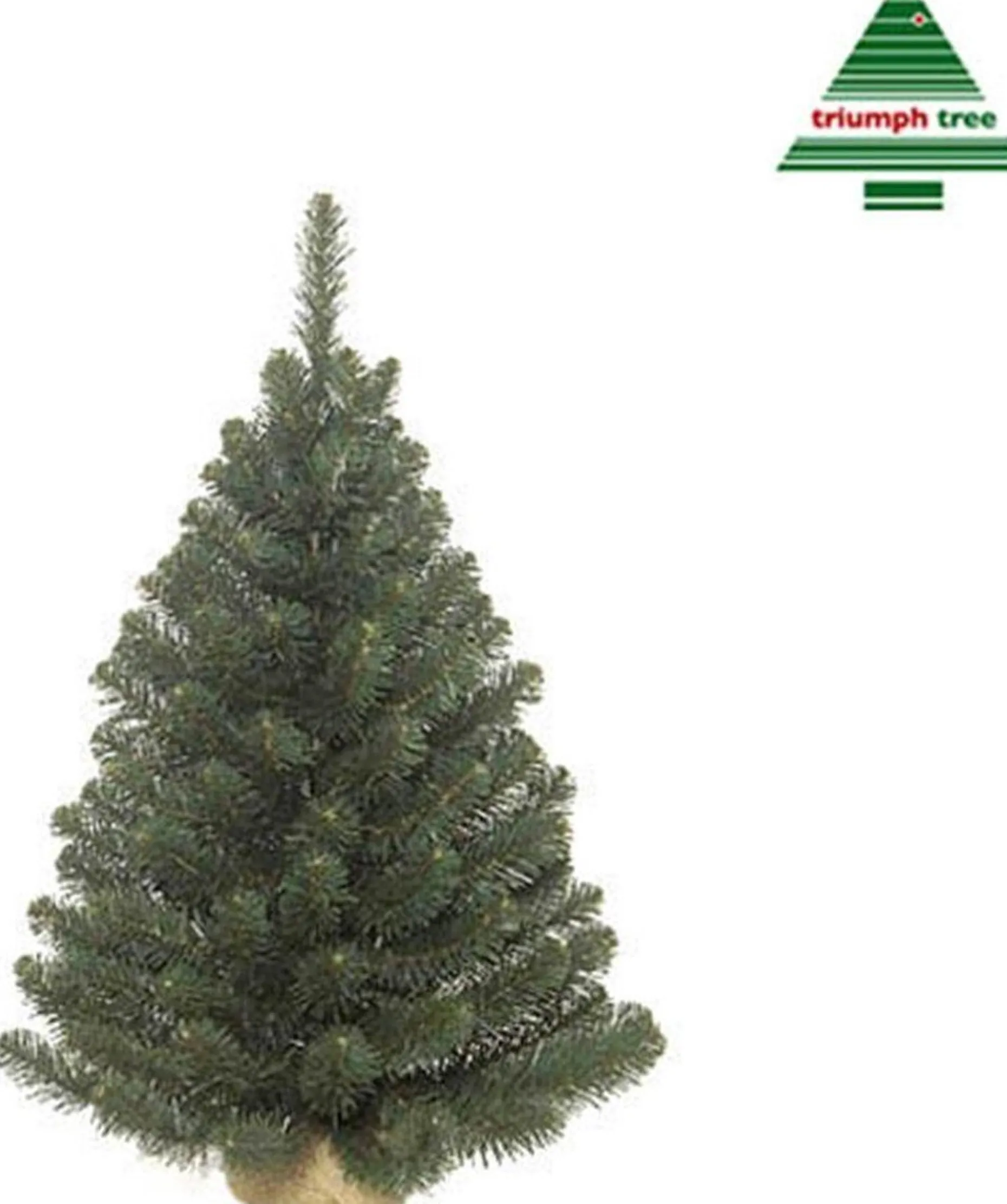 Triumph Tree Kunstkerstbomen^ Kunstkerstboom Met Jute Alpine Maat In Cm: 90 X 66 Groen - Groen