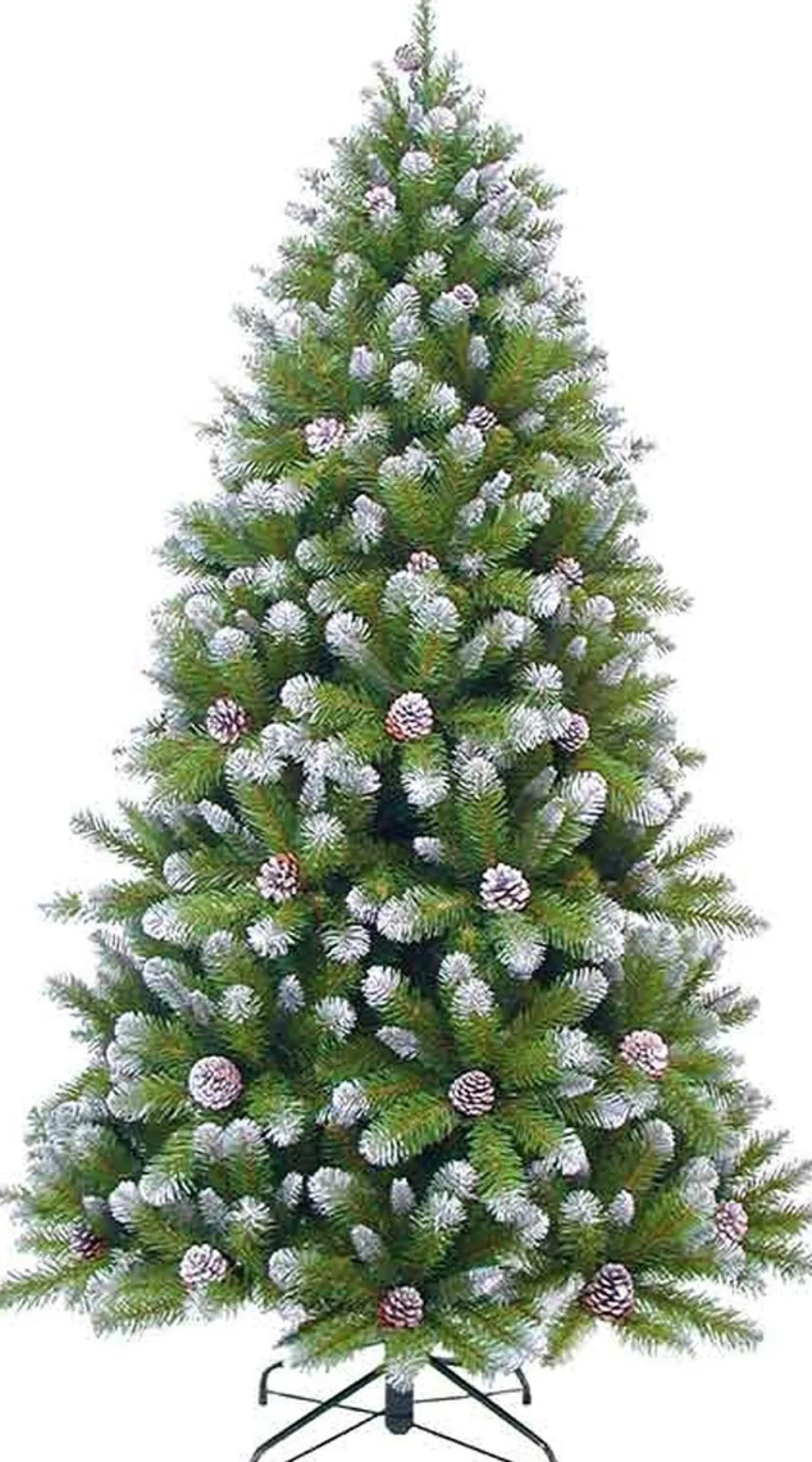 Triumph Tree Kunstkerstbomen^ Kunstkerstboom Empress Spruce Met Dennenappels Maat In Cm: 120 X 76 Besneeuwd - Besneeuwd