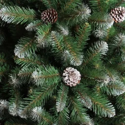 Triumph Tree Kunstkerstbomen^ Kunstkerstboom Empress Spruce Met Dennenappels Maat In Cm: 120 X 76 Besneeuwd - Besneeuwd