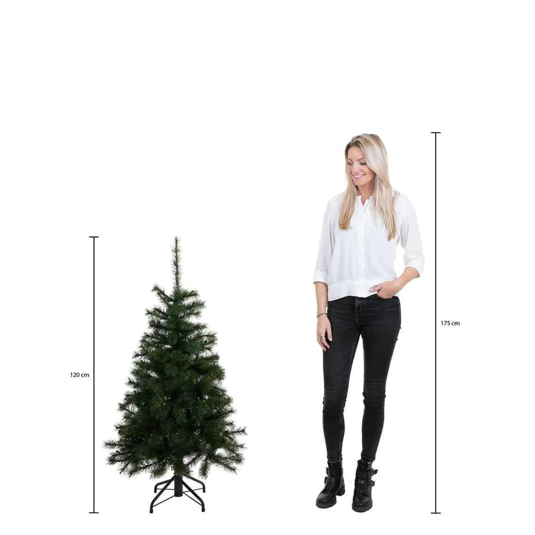 Triumph Tree Kunstkerstbomen^ Kunstkerstboom Empress Spruce Met Dennenappels Maat In Cm: 120 X 76 Besneeuwd - Besneeuwd