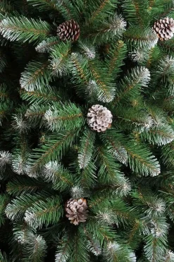 Triumph Tree Kunstkerstbomen^ Kunstkerstboom Empress Spruce Met Dennenappels Maat In Cm: 120 X 76 Besneeuwd - Besneeuwd