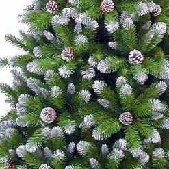 Triumph Tree Kunstkerstbomen^ Kunstkerstboom Empress Spruce Met Dennenappels Maat In Cm: 120 X 76 Besneeuwd - Besneeuwd