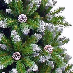 Triumph Tree Kunstkerstbomen^ Kunstkerstboom Empress Spruce Met Dennenappels Maat In Cm: 120 X 76 Besneeuwd - Besneeuwd