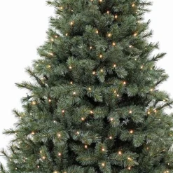 Triumph Tree Kunstkerstbomen^ Led Forest Frosted Kunstkerstboom - 215 X 140 - Newgrowth Blue - 304 Lampjes Warmwit Led