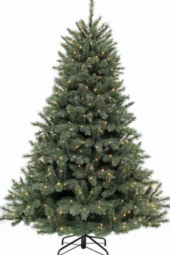 Triumph Tree Kunstkerstbomen^ Led Forest Frosted Kunstkerstboom - 215 X 140 - Newgrowth Blue - 304 Lampjes Warmwit Led