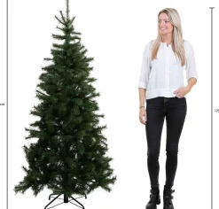 Triumph Tree Kunstkerstbomen^ Pencil Pine Kunstkerstboom - H185 X O84 Cm - Groen