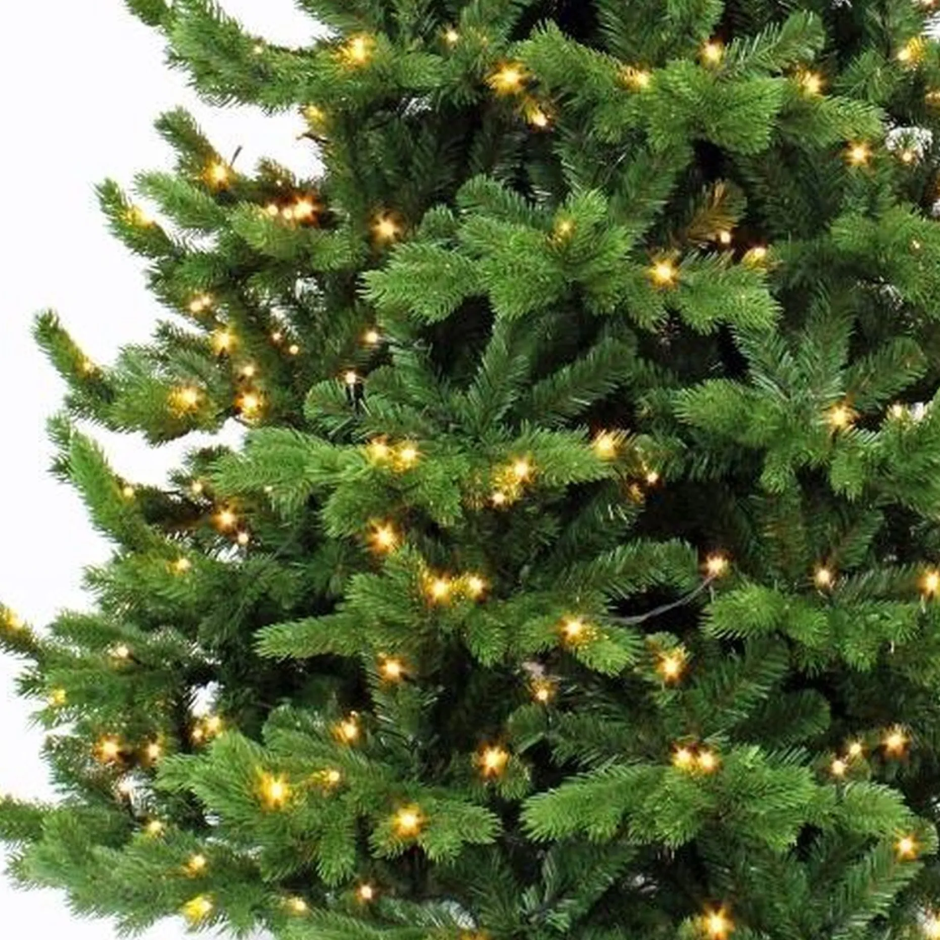 Triumph Tree Kunstkerstbomen^ Sherwood Deluxe Kunstkerstboom Met Led Verlichting - H120 X O94 Cm - Groen