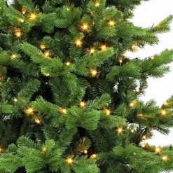 Triumph Tree Kunstkerstbomen^ Sherwood Deluxe Kunstkerstboom Met Led Verlichting - H120 X O94 Cm - Groen