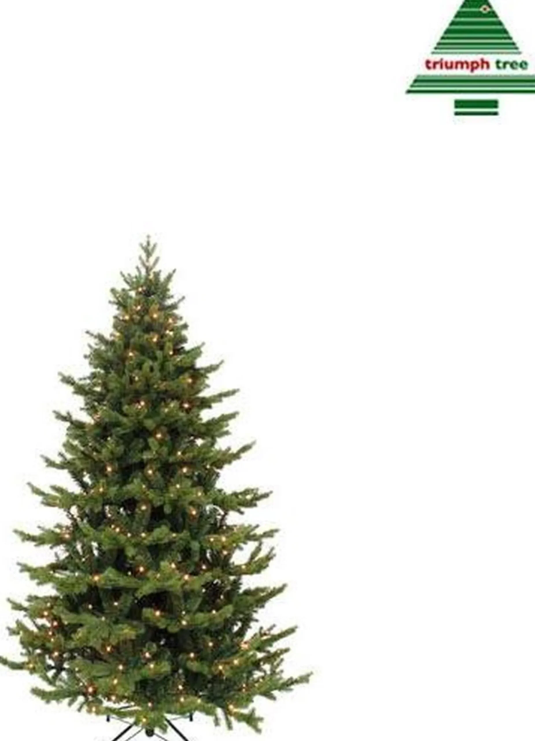 Triumph Tree Kunstkerstbomen^ Sherwood Deluxe Kunstkerstboom Met Led Verlichting - H120 X O94 Cm - Groen