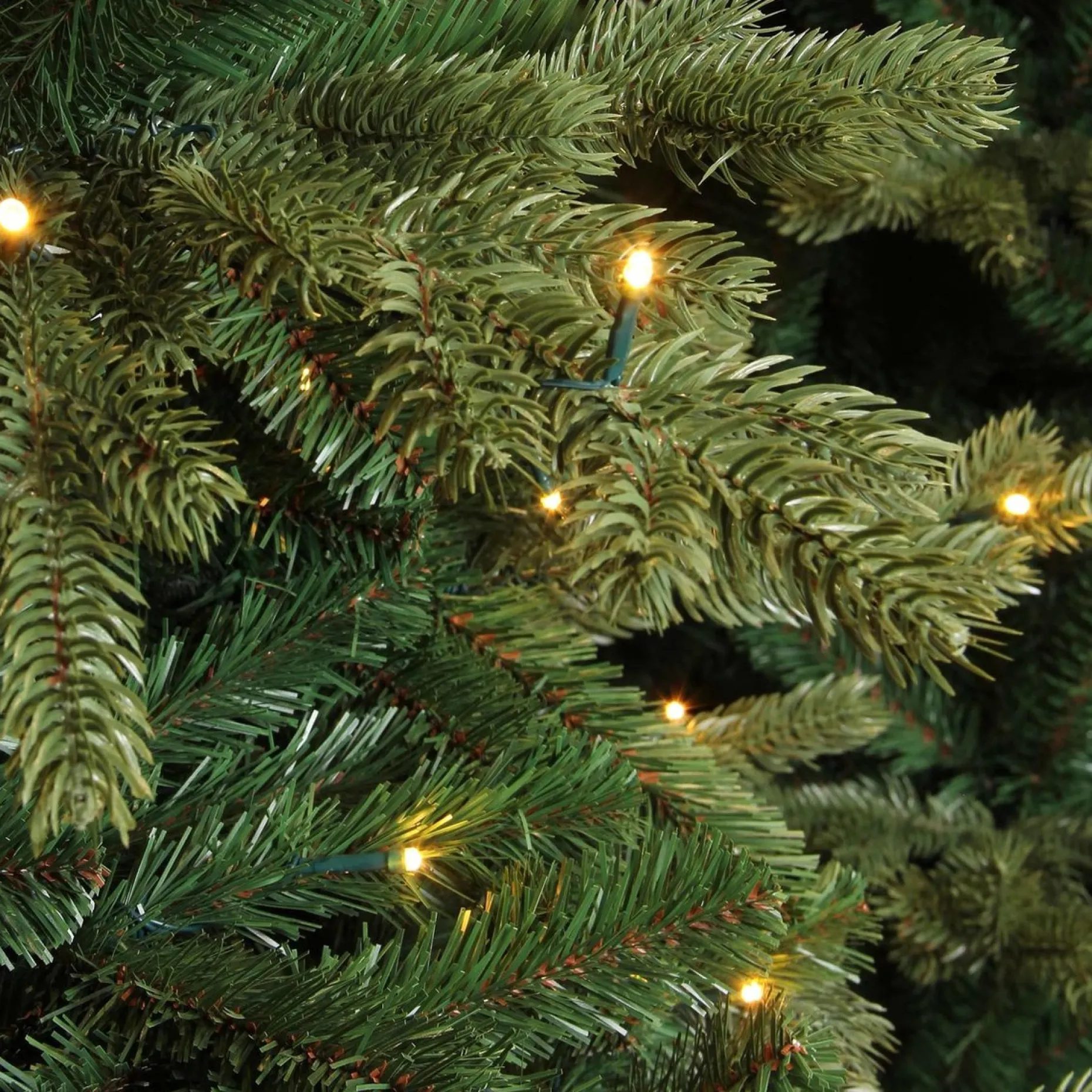 Triumph Tree Kunstkerstbomen^ Sherwood Deluxe Kunstkerstboom Met Led Verlichting - H120 X O94 Cm - Groen
