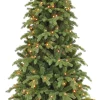 Triumph Tree Kunstkerstbomen^ Sherwood Kunstkerstboom Slim Met Led Verlichting - H185 X O107 Cm - Groen