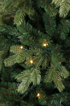 Triumph Tree Kunstkerstbomen^ Sherwood Kunstkerstboom Slim Met Led Verlichting - H185 X O107 Cm - Groen