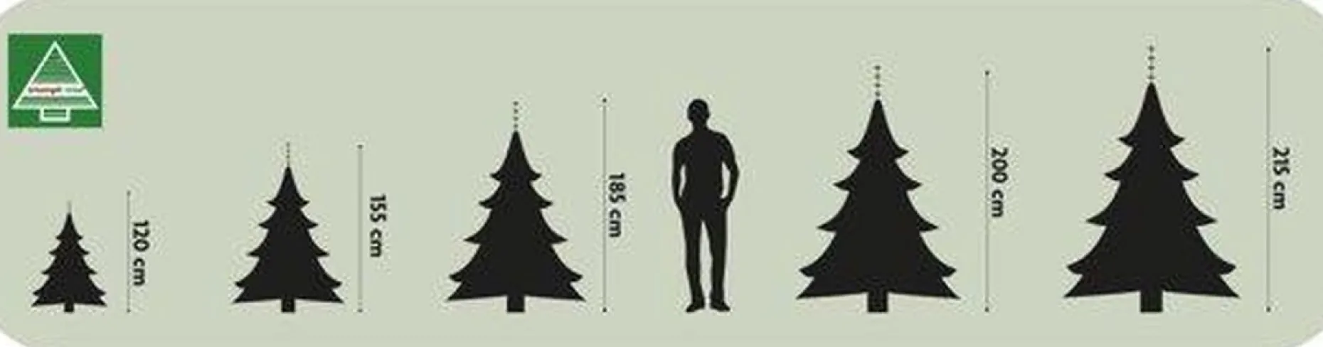 Triumph Tree Kunstkerstbomen^ Tuscan Kunstkerstboom - H185 Cm - Groen