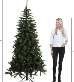 Triumph Tree Kunstkerstbomen^ Tuscan Kunstkerstboom - H230 Cm - Groen