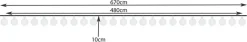 iso trade Lichtslangen^Tuinverlichting - Lichtslinger - Op Zonne- Energie - 6.70M - Multi Kleur - O2Cm - 50 Solar Color Led - Met 8 Standen - Ip65