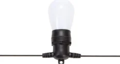 Vellight Lichtslangen^Tuya Led - 15 M - 15 Witte Lampen - Zwarte Draad - Smart
