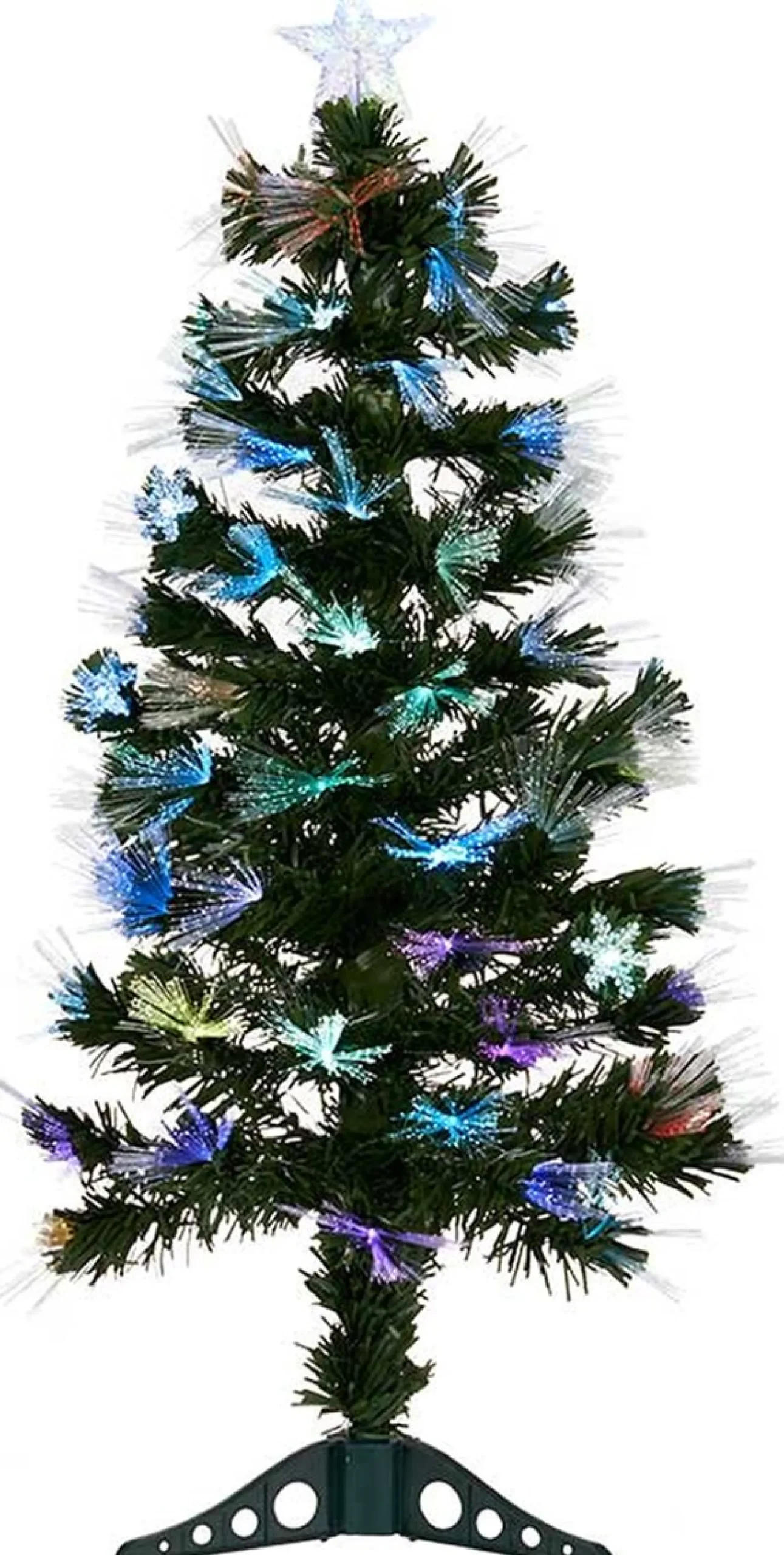 Arte r Kunstkerstbomen^Tweedekans Kunst Kerstboom - Fiber - Met Verlichting - H90 Cm