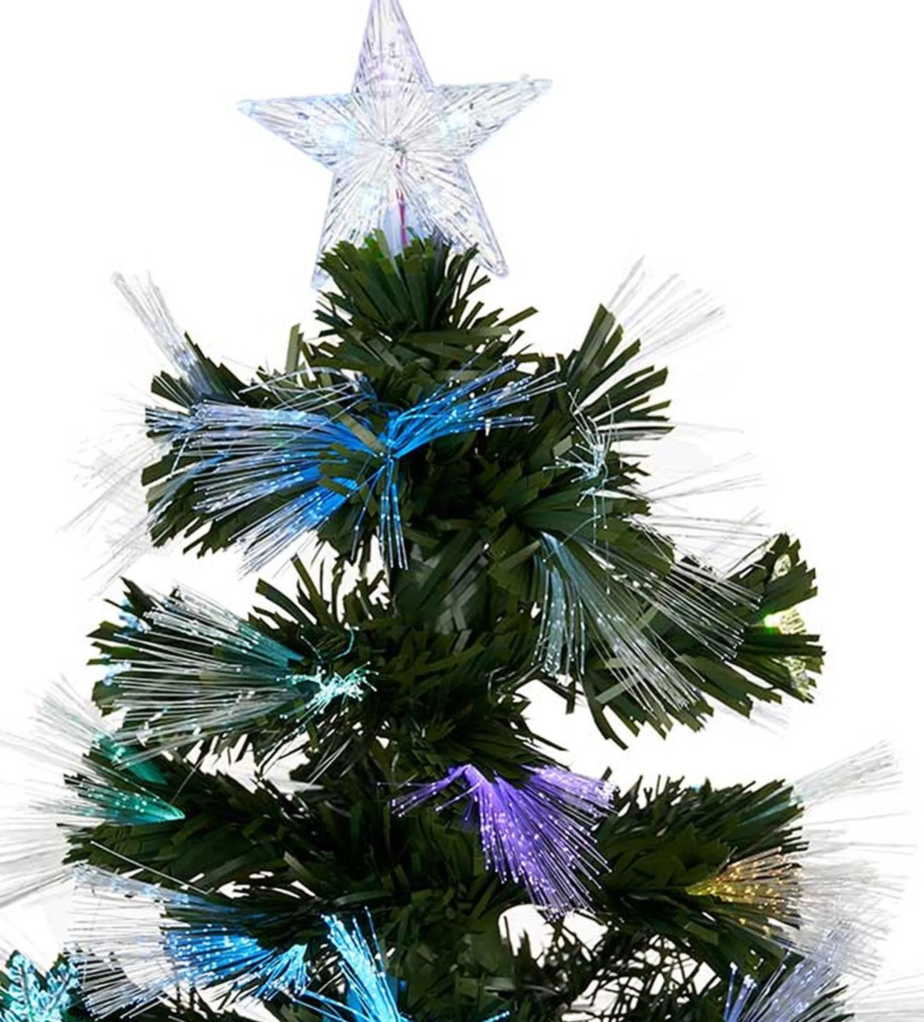 Arte r Kunstkerstbomen^Tweedekans Kunst Kerstboom - Fiber - Met Verlichting - H90 Cm