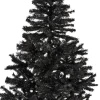 Bellatio Decorations Kunstkerstbomen^Tweedekans Kunst Kerstboom/Kunstboom Zwart 150 Cm - Kunst Kerstbomen / Kunstbomen