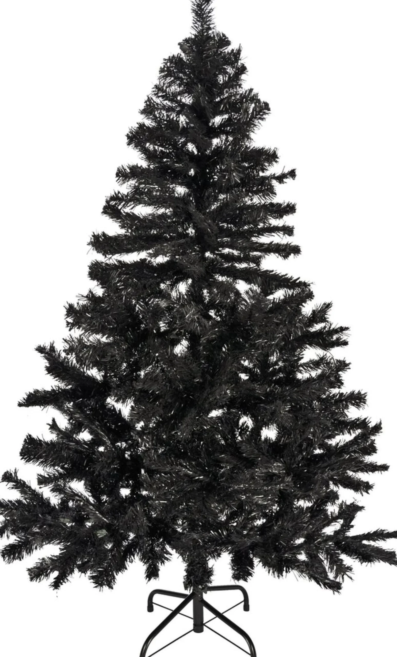 Bellatio Decorations Kunstkerstbomen^Tweedekans Kunst Kerstboom/Kunstboom Zwart 150 Cm - Kunst Kerstbomen / Kunstbomen