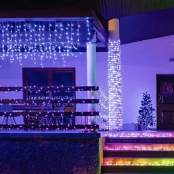 Twinkly Lichtgordijnen^ Icicle Lichtgordijn - Binnen/Buiten - Rgbw - 190 Led-Lichtketting - Decoratie - App-Gestuurde - Zwart