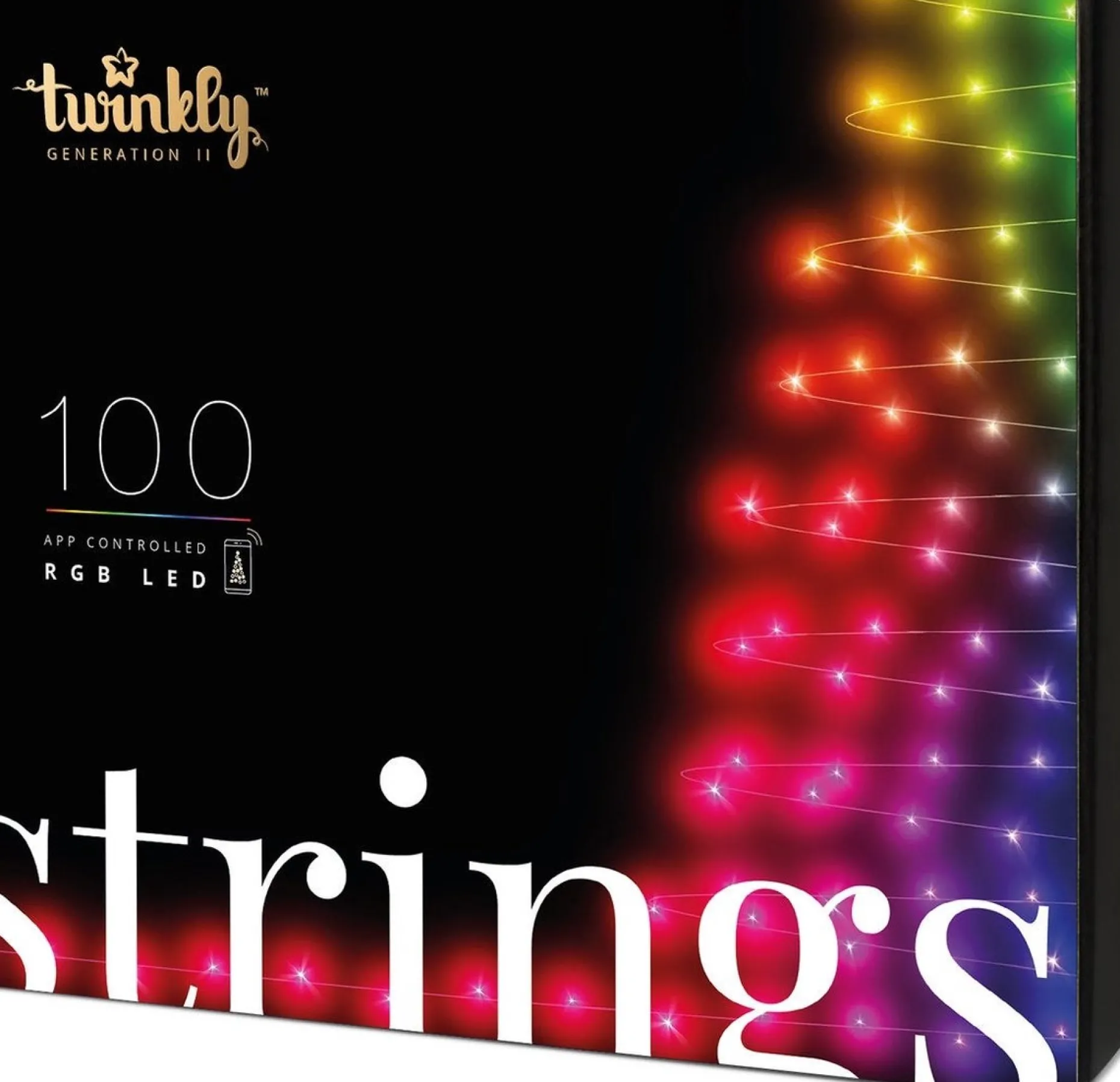 Twinkly Lichtgordijnen^ Miniverlichting Met App 8 M Met 100 Led Lampen Multi