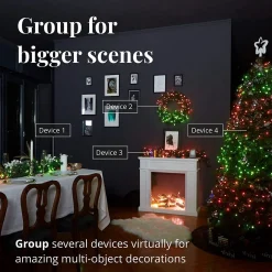 Twinkly Kerstlichtsnoeren^ Strings- Lichtsnoer - 20 Meter - Led Verlichting - Gekleurd & Warm Licht - Dimbaar - Binnen & Buiten - Verbind Met Bluetooth Of Wifi - Werkt Met Homekit, Homey, Alexa, Google Home En Razer Chroma