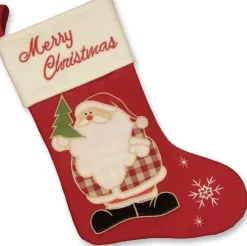 Unique Living | Jolly Christmas Stocking Rood Santa Outlet