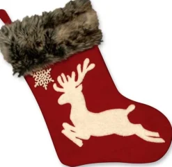 Unique Living | Rudolph Sock Red Clearance