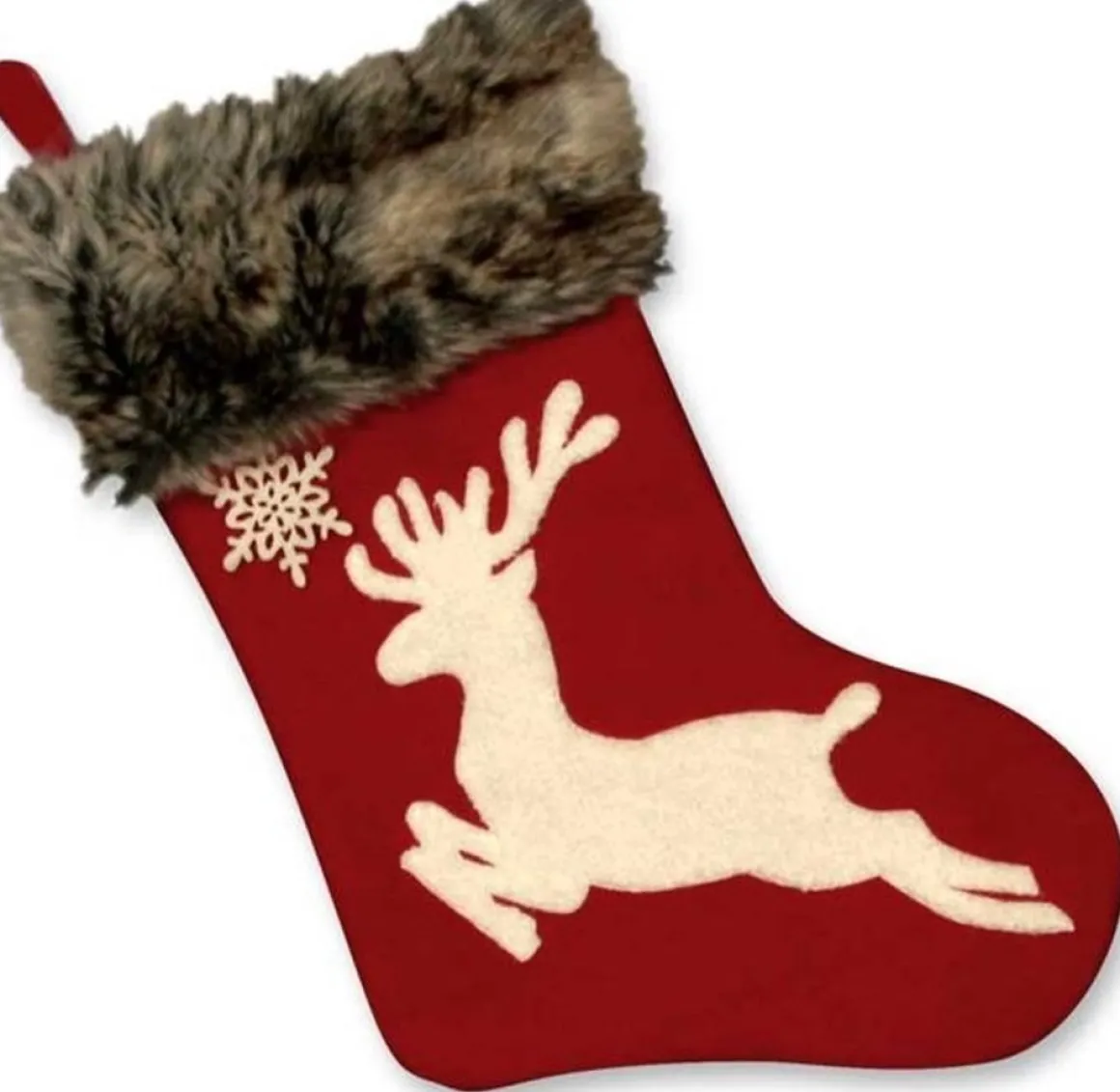 Unique Living | Rudolph Sock Red Clearance