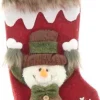 Unique Living | Stocking Vidar 17X34Cm Red Snowman Sale
