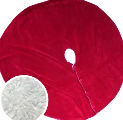 Unique Living Kerstboomstandaarden^ - Treeskirt Coby 110Cm O Red - Kerstboomkleed