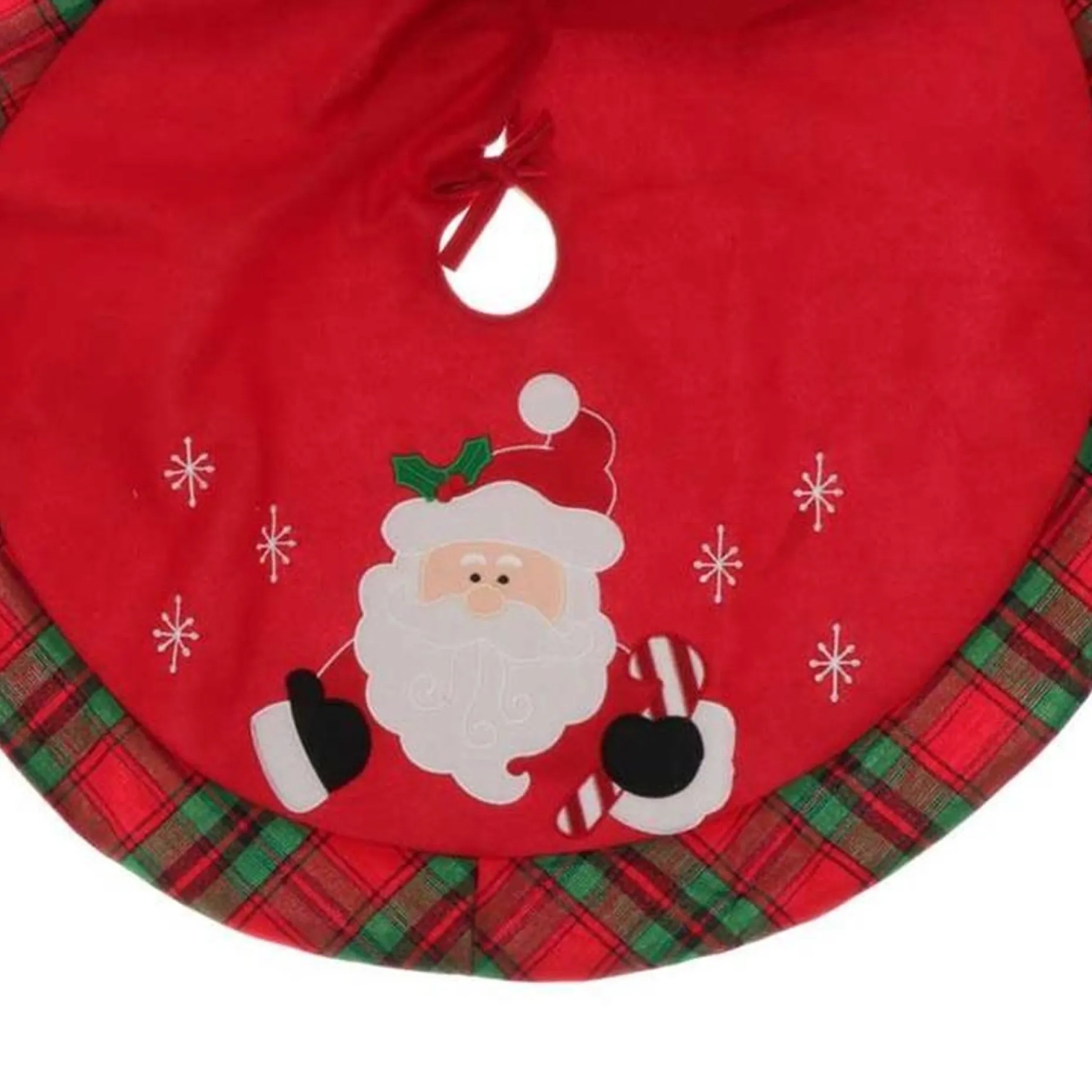 Unique Living Kerstboomstandaarden^ - Treeskirt Daley 90X90Cm Santa - Kerstboomkleed