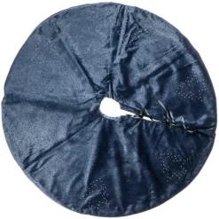 Unique Living Kerstboomstandaarden^ - Treeskirt Navi 120Ocm Dark Blue - Kerstboomkleed