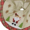 Unique Living Kerstboomstandaarden^ - Treeskirt Riff 90X90Cm Santa - Kerstboomkleed