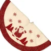 Unique Living Kerstboomstandaarden^ - Treeskirt Riga D90 Cm Santa - Kerstboomkleed